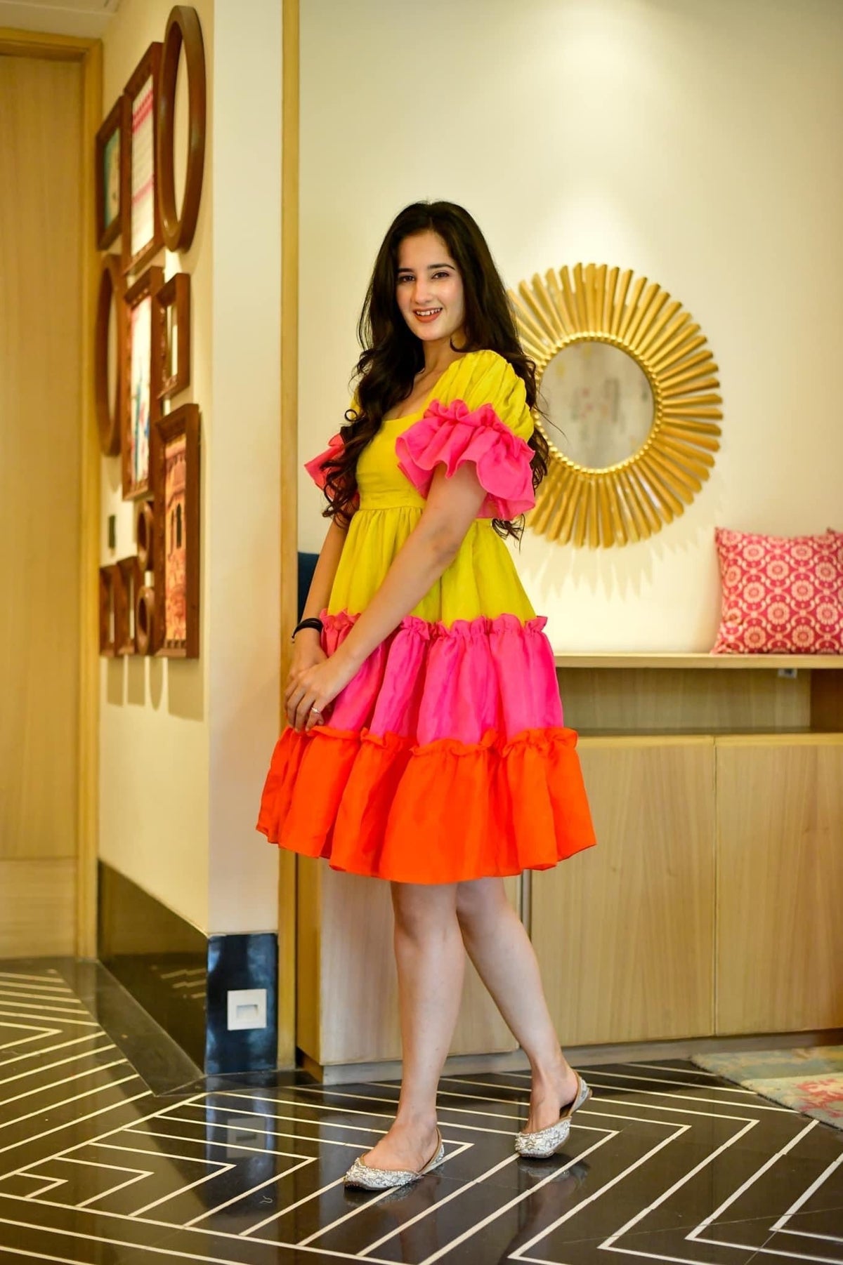 Zainab tiered dress